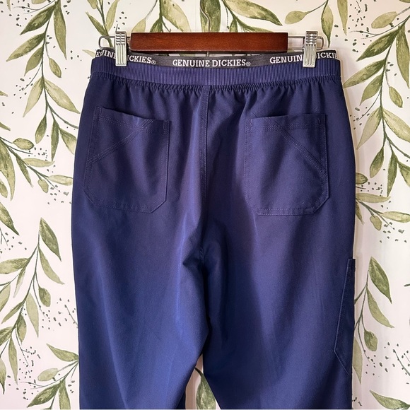 Dickies Elastic Waist Ankle Zip Scrub Pants. Navy. Small. - Picture 6 of 10
